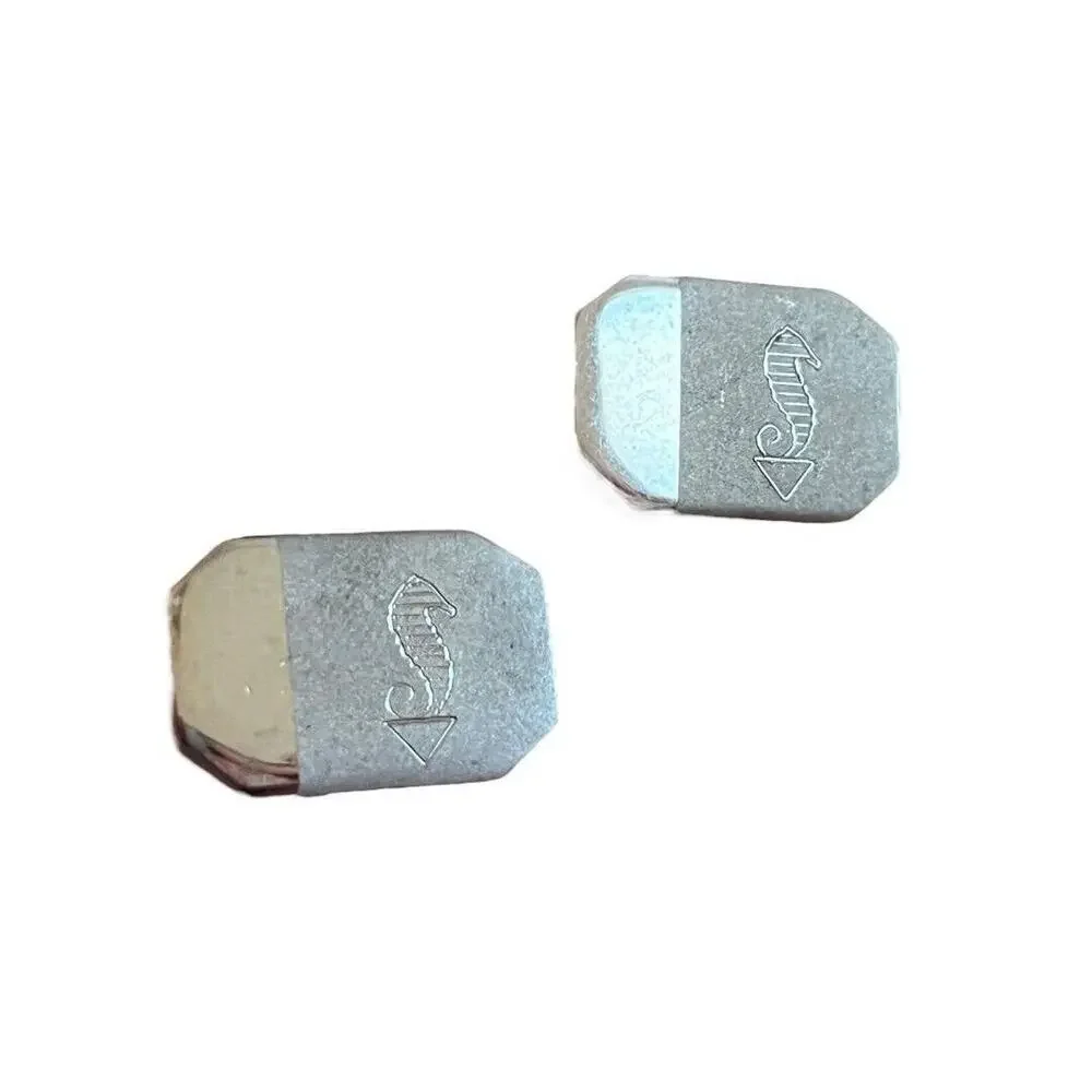 Vintage Silver Tone Seahorse Etched Rectangle Cufflinks